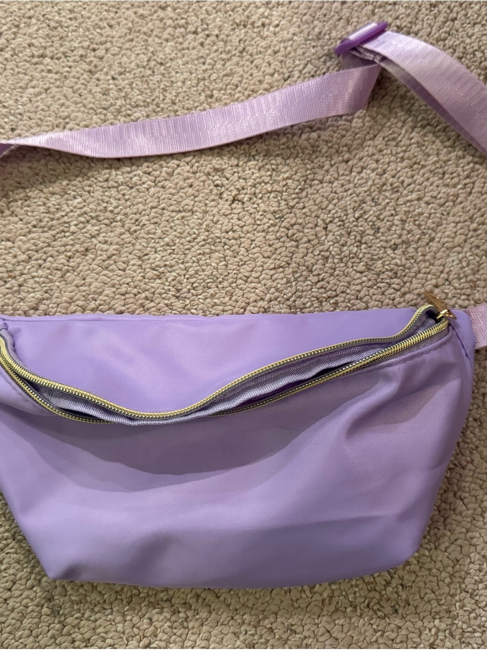 NWOT Lilac Crossbody Belt Bag - Lightweight Women's Fanny Pack